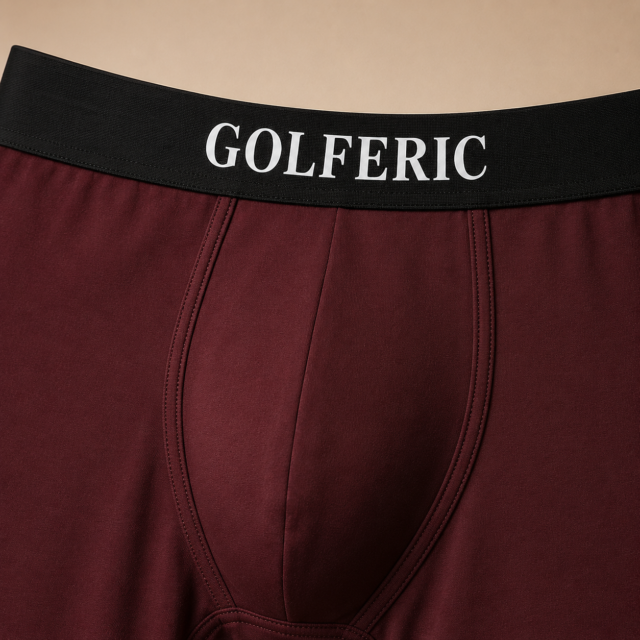 Premium Boxer Briefs Burgundy detail image