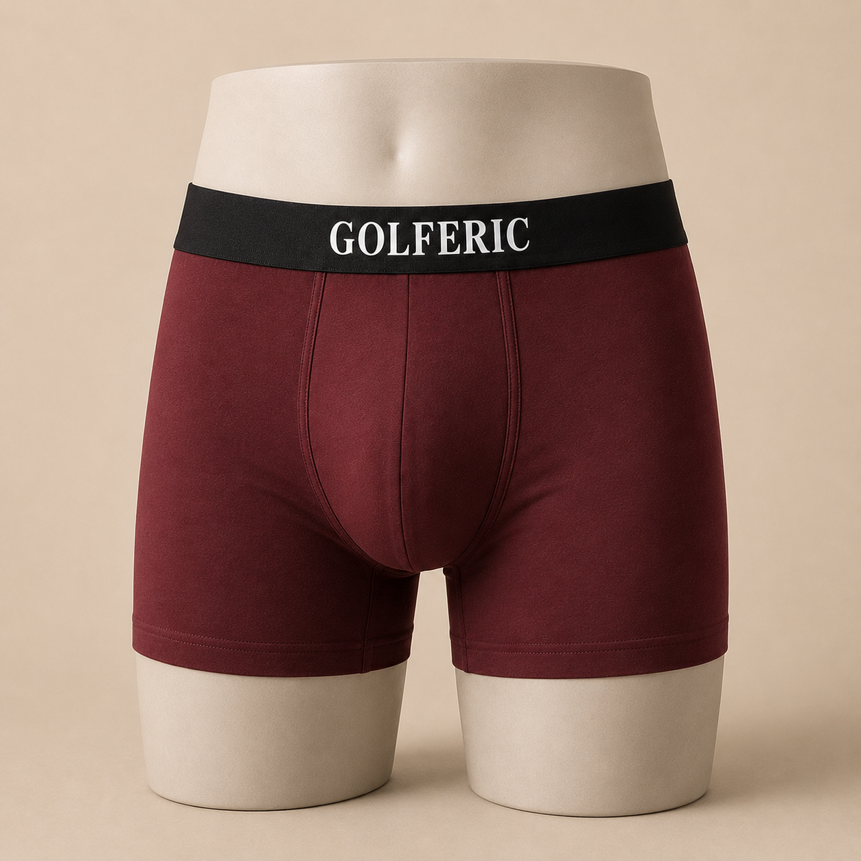 Premium Boxer Briefs Burgundy fit image